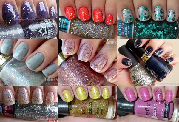 Esmalte com Glitter para Carnaval