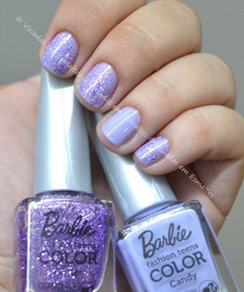 Esmalte Marshmallow e Lovely Barbie Candy COlor