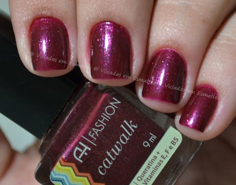 Unhas com esmalte Ana Hickmann Catwalk