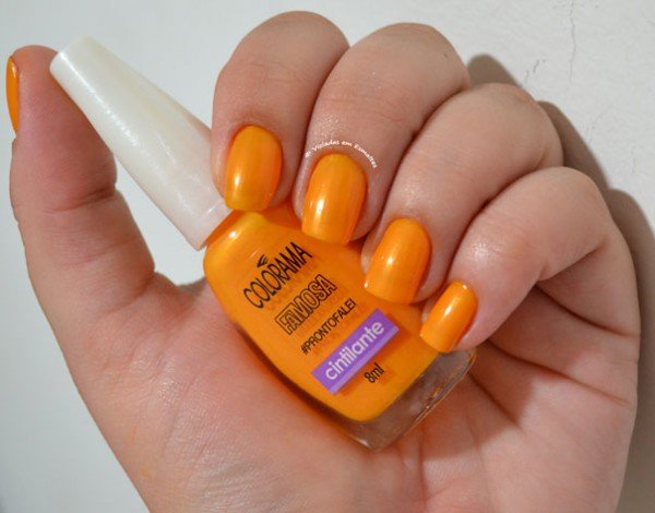 Unhas com Esmalte #Prontofalei Colorama