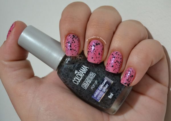 Esmalte Pop Up Colorama cobertura efeito spray