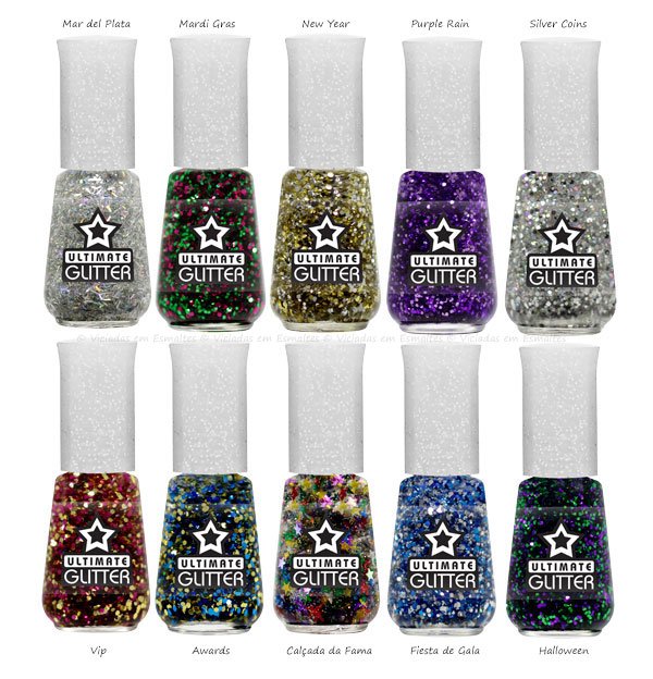 Novas Cores Coleção Ultimate Glitetr Top Beauty