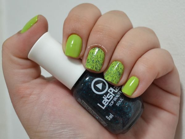 Unhas Decoradas com Glitter Top Beauty Let's Play Soul