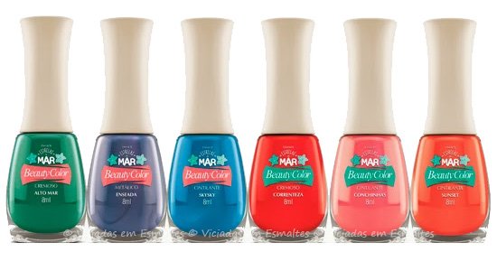 Coleção de Esmaltes Estrelas do Mar Beauty Color