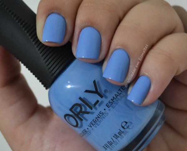Unha com Esmalte Snowcone Orly