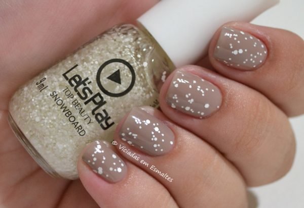 Esmalte Matte Glitter Top Beauty Snowboard