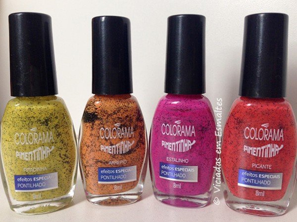 Coleção de Esmaltes Pimentinha Colorama