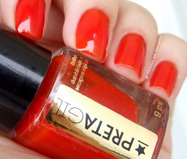 Esmalte Preta Gil Vermelho Esquentando