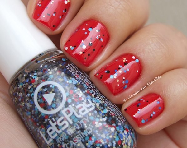 Esmalte Top beauty Cassino Matte Glitter Let's Play