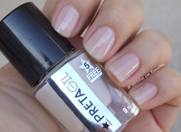 Esmalte Preta Gil Branco Nupcial