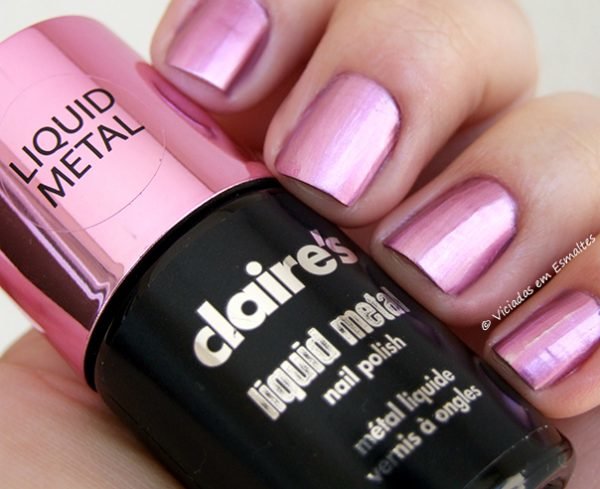 Esmalte Claires Liquid Metal Pink