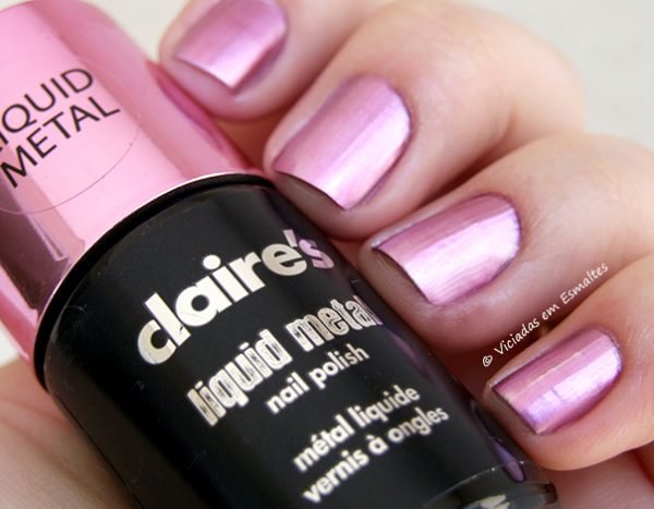 Esmalte Claires Liquid Metal Pink