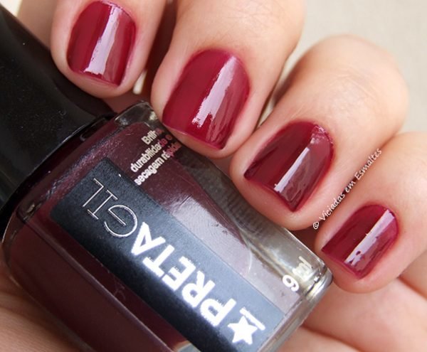 Esmalte Preta Gil Vinho Muso