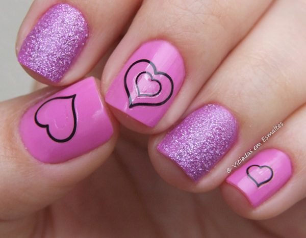Nail Art com esmalte Bruna Marquezine e Jade