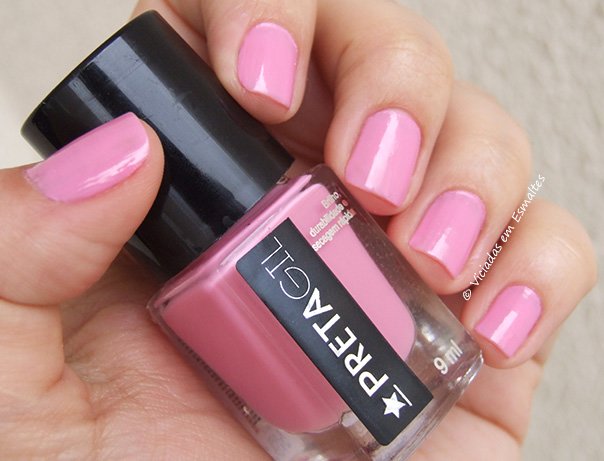 Esmalte Preta Gil Rosa Valentina