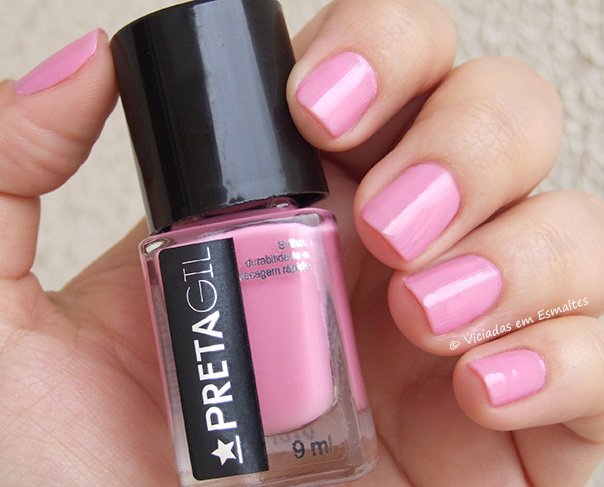 Esmalte Preta Gil Rosa Valentina