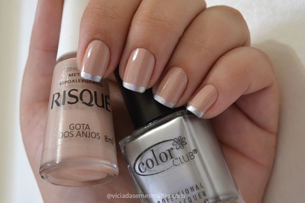 Francesinha Prata com Esmalte Nude