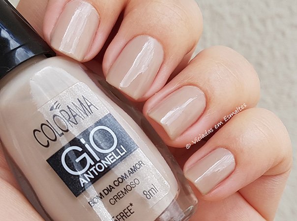 Testando o Esmalte Colorama Gio Antonelli Bom Dia Com Amor