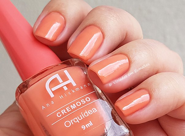 Testando o Esmalte Ana Hickmann Orquidea
