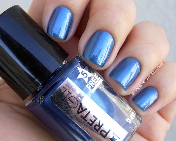 Esmalte Preta Gil Azul Real