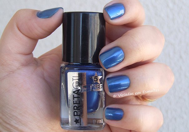 Esmalte Preta Gil Azul Real