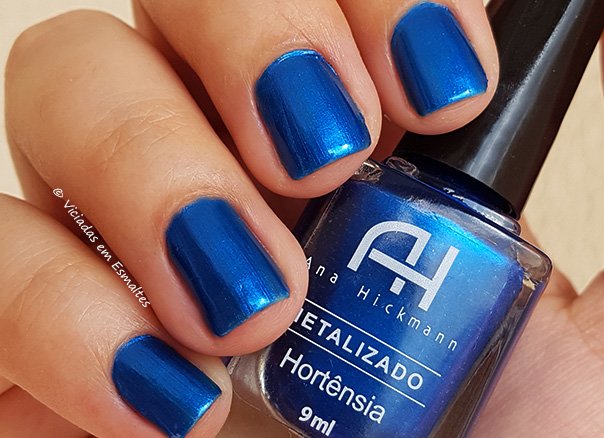 Testando o Esmalte Ana Hickamann Hortensia