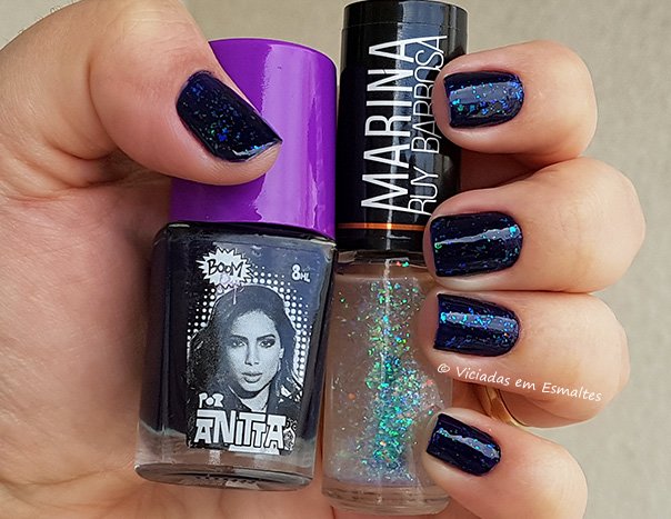 Esmalte Bang Anitta e Esmalte Flocado Poderosa Hits by Marina Ruy Barbosa