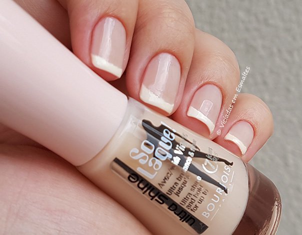 Unha Francesinha com Esmalte Bourjois Rose Lounge