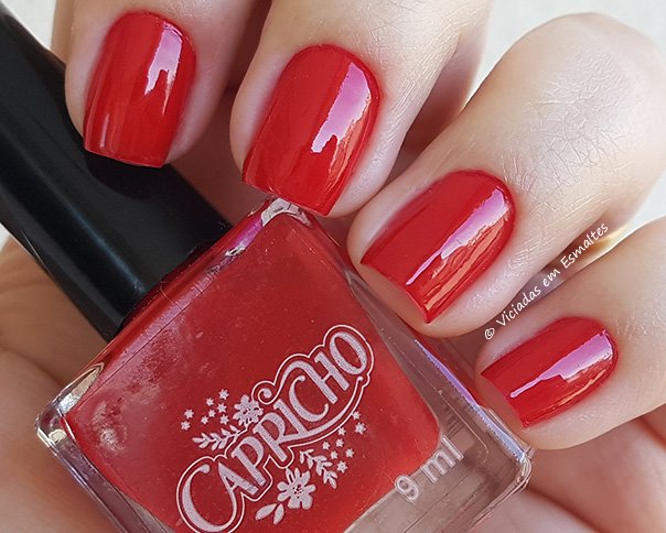 Testando o Esmalte Capricho Nao Tira o Batom