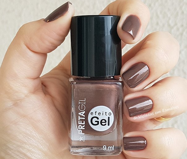 Esmalte Preta Gil Efeito Gel Hip Hop