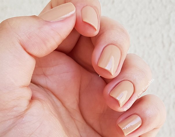 Unhas com Esmalte Nude Risque