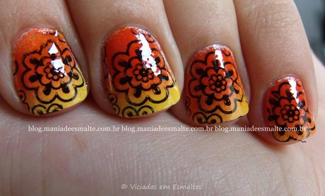 Unhas Decoradas Ombre