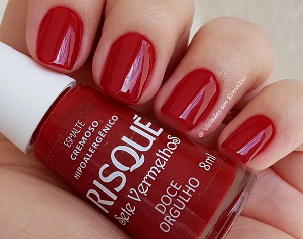 Teste com o Esmalte Risqué Doce Orgulho