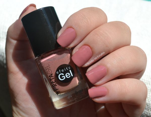 Esmalte Preta Gil Baião Efeito Gel