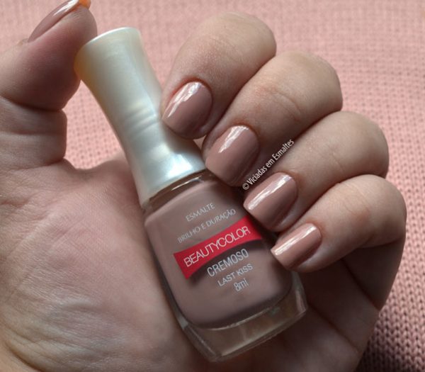 Teste com o Esmalte Beauty Color Last Kiss