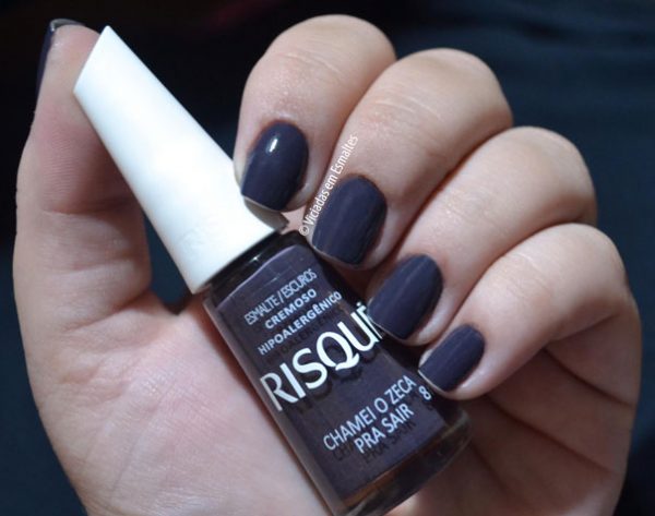 Testando mais um Esmalte Risqué Novos Escuros